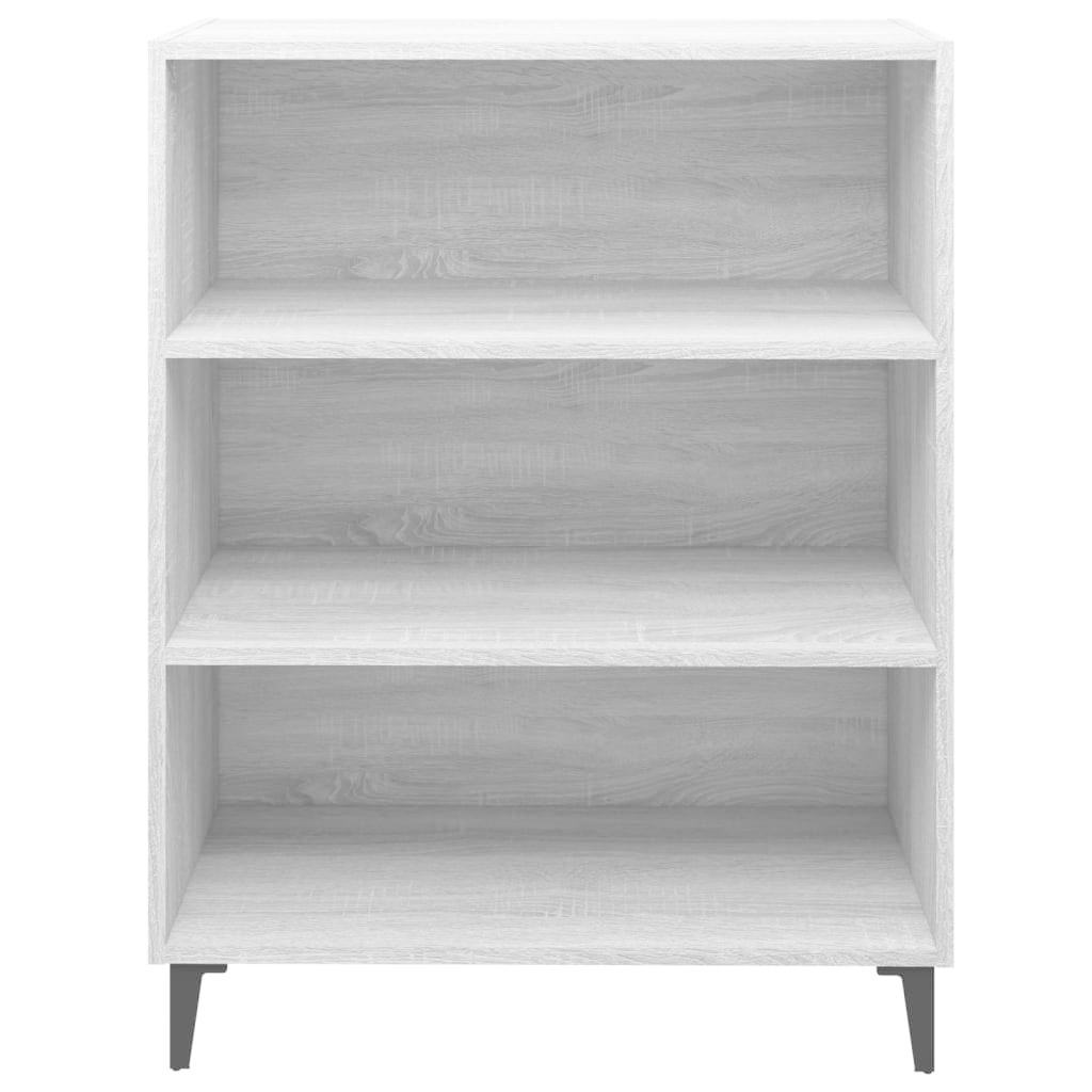 VidaXL Dressoir 69,5x32,5x90 cm bewerkt hout grijs sonoma eikenkleurig