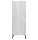 VidaXL Dressoir 69,5x32,5x90 cm bewerkt hout grijs sonoma eikenkleurig