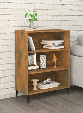 VidaXL Dressoir 69,5x32,5x90 cm bewerkt hout gerookt eikenkleurig
