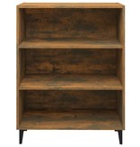 VidaXL Dressoir 69,5x32,5x90 cm bewerkt hout gerookt eikenkleurig