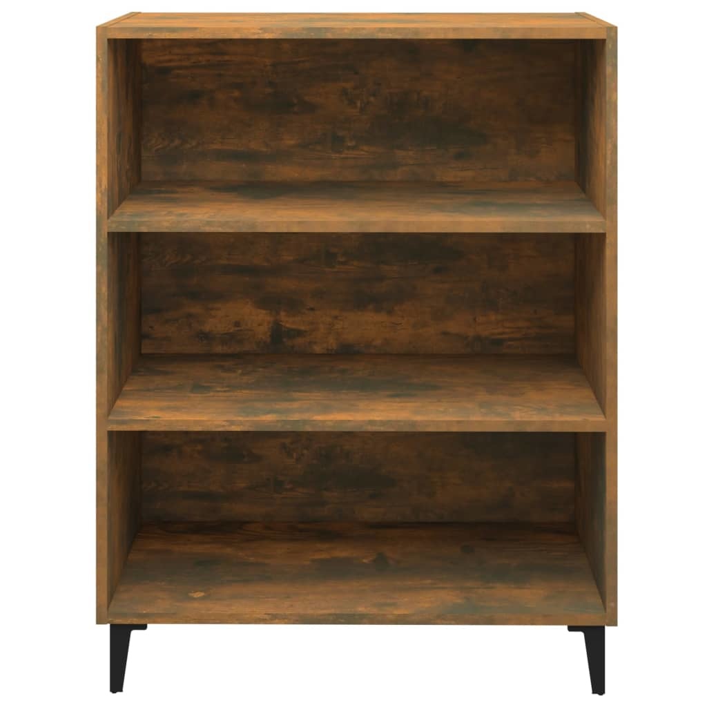 VidaXL Dressoir 69,5x32,5x90 cm bewerkt hout gerookt eikenkleurig