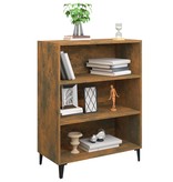 VidaXL Dressoir 69,5x32,5x90 cm bewerkt hout gerookt eikenkleurig