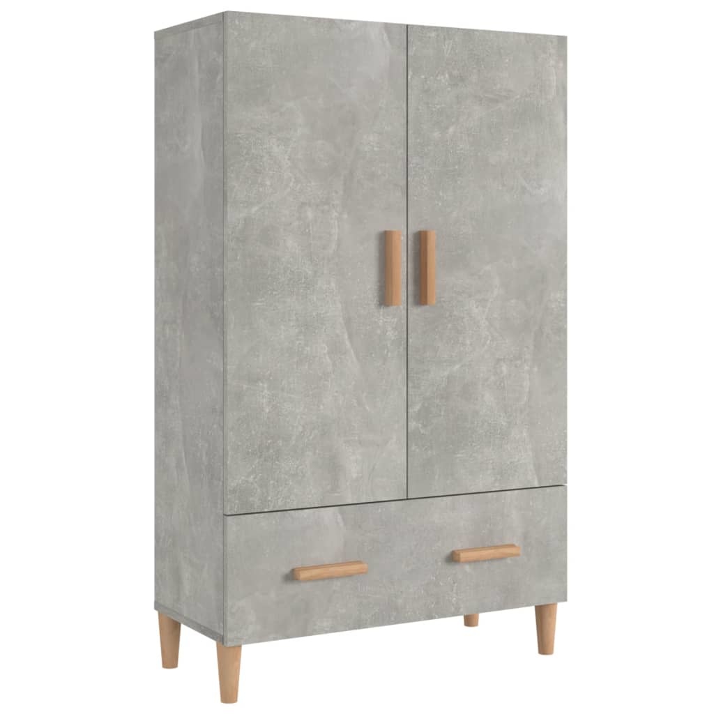 VidaXL Hoge kast 70x31x115 cm bewerkt hout betongrijs