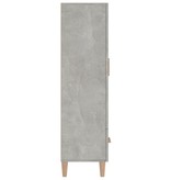 VidaXL Hoge kast 70x31x115 cm bewerkt hout betongrijs