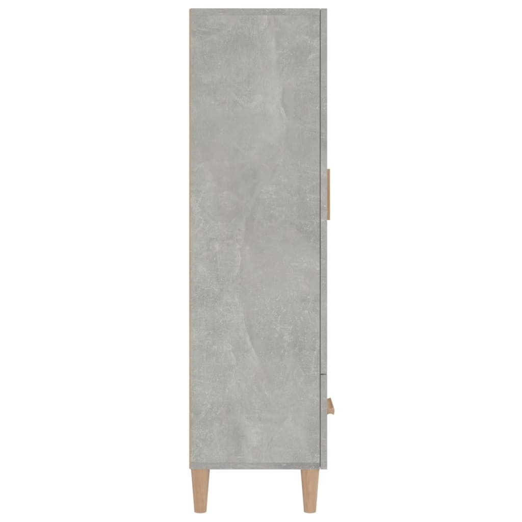 VidaXL Hoge kast 70x31x115 cm bewerkt hout betongrijs