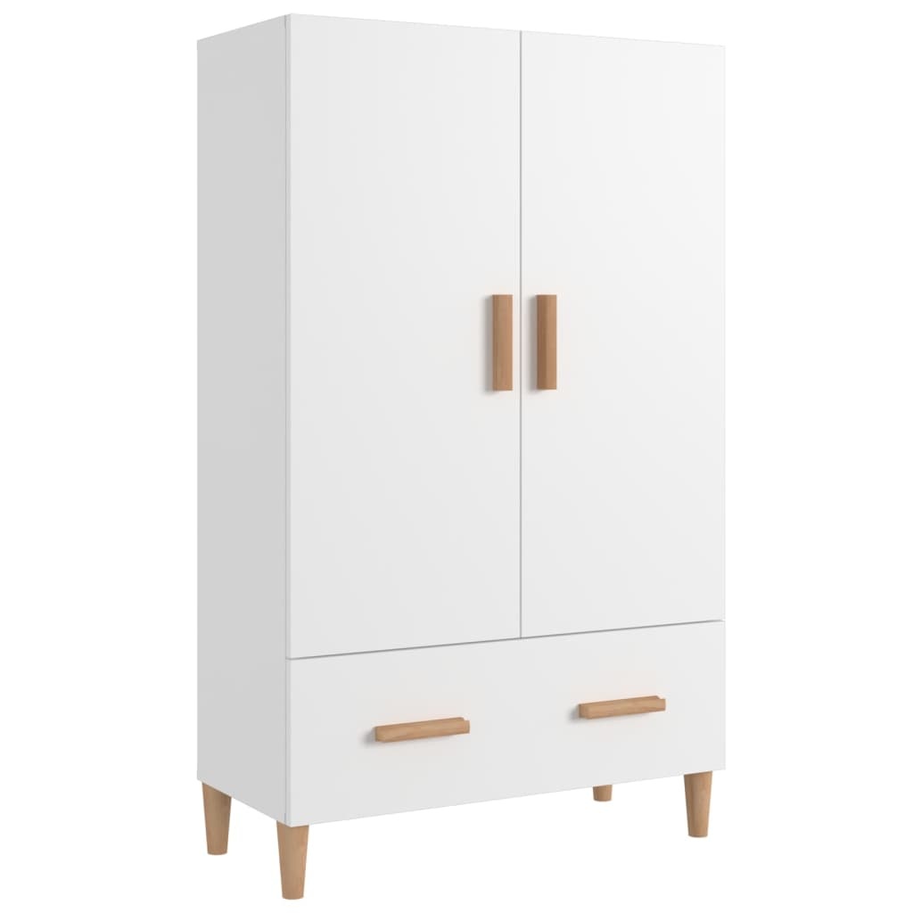 VidaXL Hoge kast 70x31x115 cm bewerkt hout wit