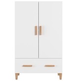 VidaXL Hoge kast 70x31x115 cm bewerkt hout wit