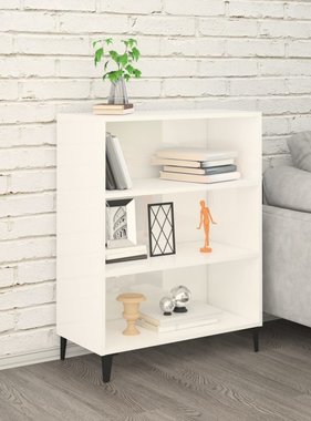 VidaXL Dressoir 69,5x32,5x90 cm bewerkt hout hoogglans wit