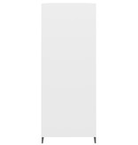 VidaXL Dressoir 69,5x32,5x90 cm bewerkt hout hoogglans wit