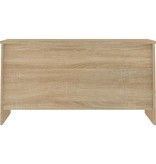 vidaXL Salontafel 102x55,5x52,5 cm bewerkt hout sonoma eikenkleurig