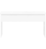 vidaXL Salontafel 102x50,5x52,5 cm bewerkt hout hoogglans wit