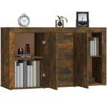 VidaXL Dressoir 120x36x69 cm bewerkt hout gerookt eikenkleurig