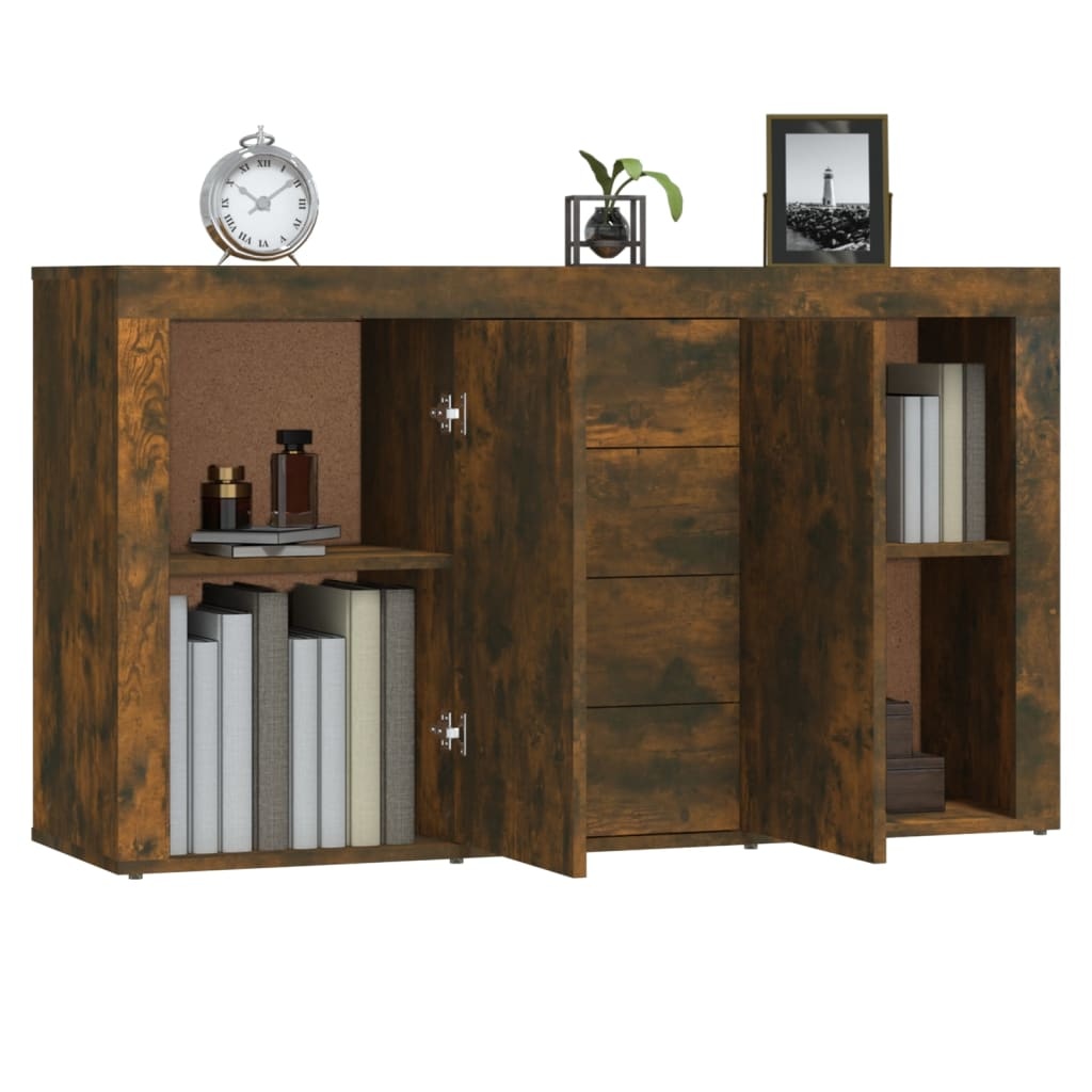 VidaXL Dressoir 120x36x69 cm bewerkt hout gerookt eikenkleurig