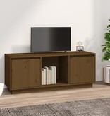 VidaXL Tv-meubel 110,5x35x44 cm massief grenenhout honingbruin