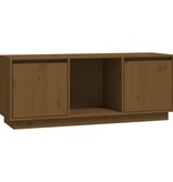 VidaXL Tv-meubel 110,5x35x44 cm massief grenenhout honingbruin
