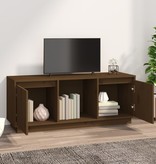 VidaXL Tv-meubel 110,5x35x44 cm massief grenenhout honingbruin