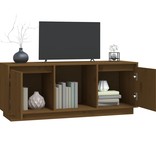 VidaXL Tv-meubel 110,5x35x44 cm massief grenenhout honingbruin