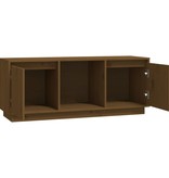 VidaXL Tv-meubel 110,5x35x44 cm massief grenenhout honingbruin