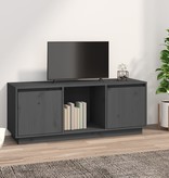 VidaXL Tv-meubel 110,5x35x44 cm massief grenenhout grijs