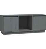 VidaXL Tv-meubel 110,5x35x44 cm massief grenenhout grijs