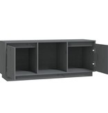 VidaXL Tv-meubel 110,5x35x44 cm massief grenenhout grijs
