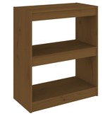 vidaXL Boekenkast/kamerscherm 60x30x71,5 cm grenenhout honingbruin