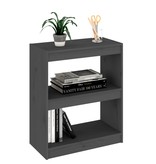 vidaXL Boekenkast/kamerscherm 60x30x71,5 cm massief grenenhout grijs