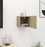 VidaXL Tv-wandmeubel 30,5x30x30 cm sonoma eikenkleurig