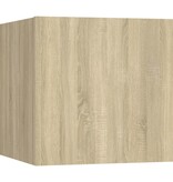 VidaXL Tv-wandmeubel 30,5x30x30 cm sonoma eikenkleurig