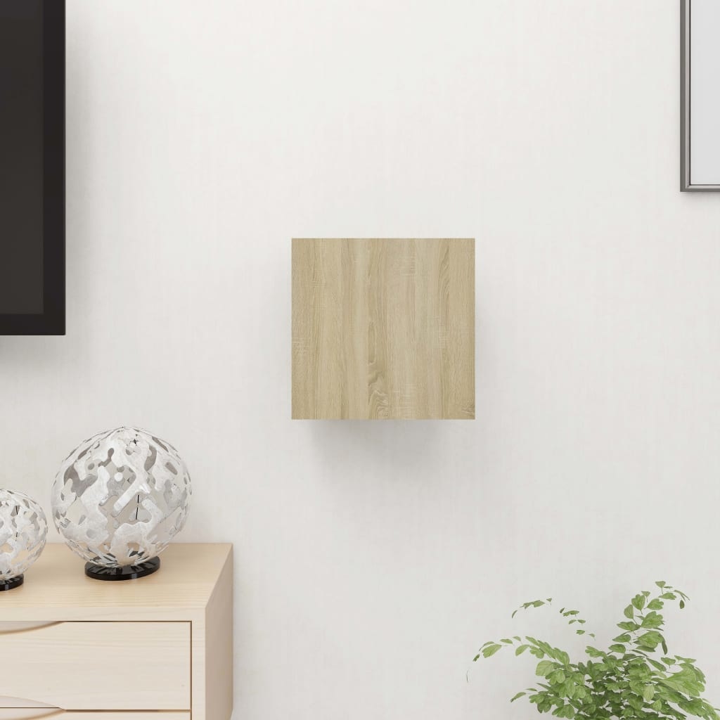 VidaXL Tv-wandmeubel 30,5x30x30 cm sonoma eikenkleurig