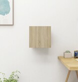 VidaXL Tv-wandmeubel 30,5x30x30 cm sonoma eikenkleurig