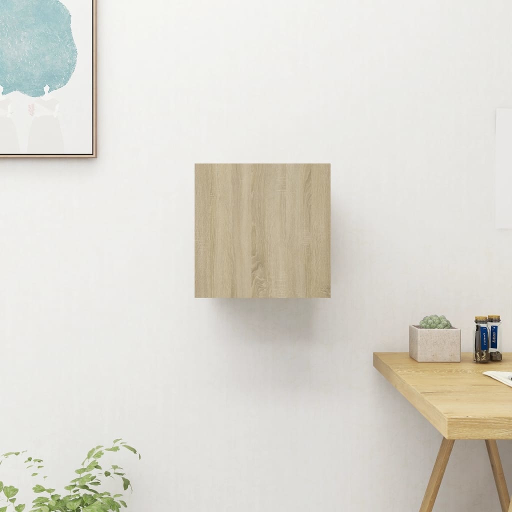 VidaXL Tv-wandmeubel 30,5x30x30 cm sonoma eikenkleurig