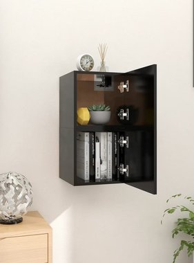 VidaXL Tv-wandmeubelen 2 st 30,5x30x30 cm zwart