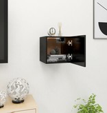 VidaXL Tv-wandmeubel 30,5x30x30 cm zwart
