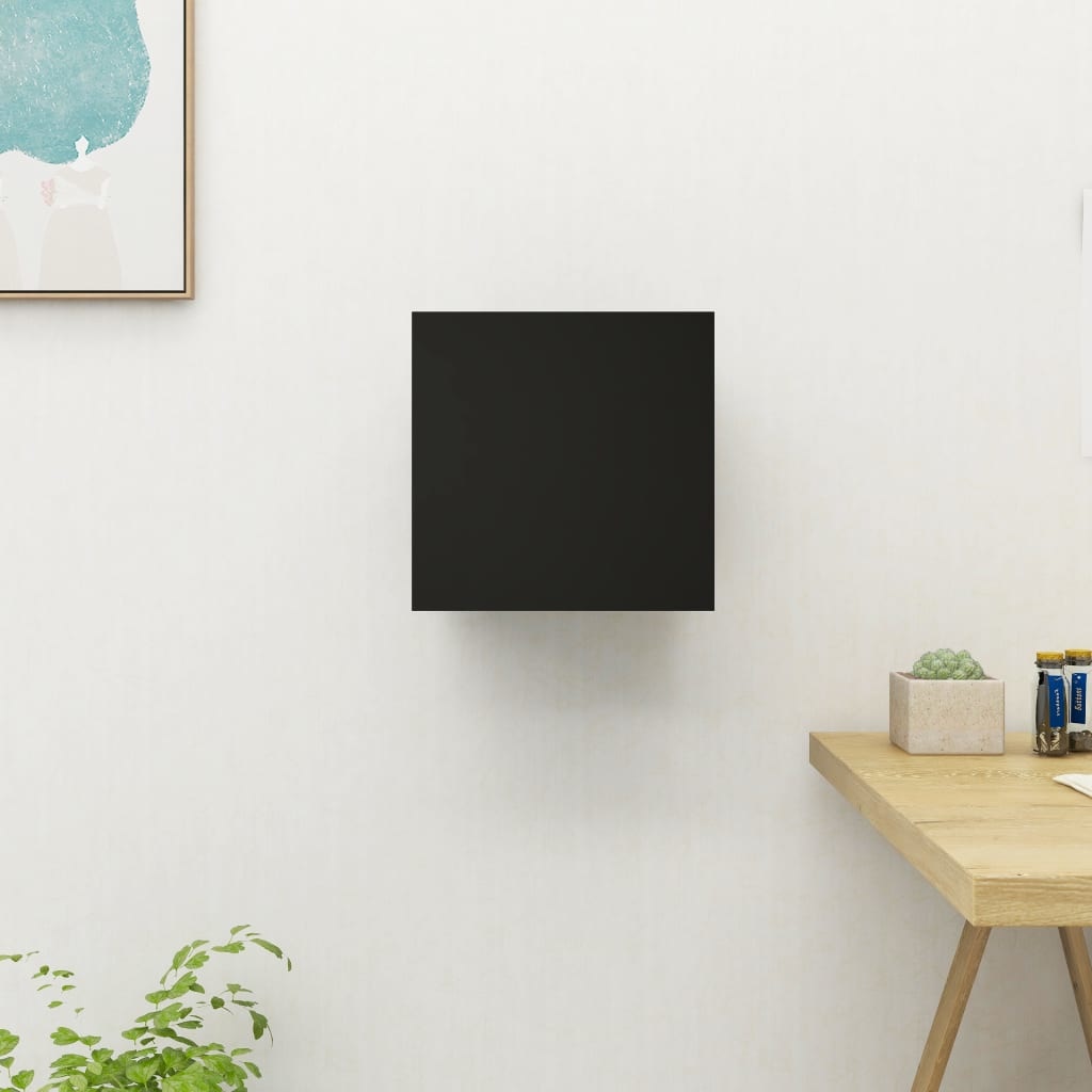 VidaXL Tv-wandmeubel 30,5x30x30 cm zwart