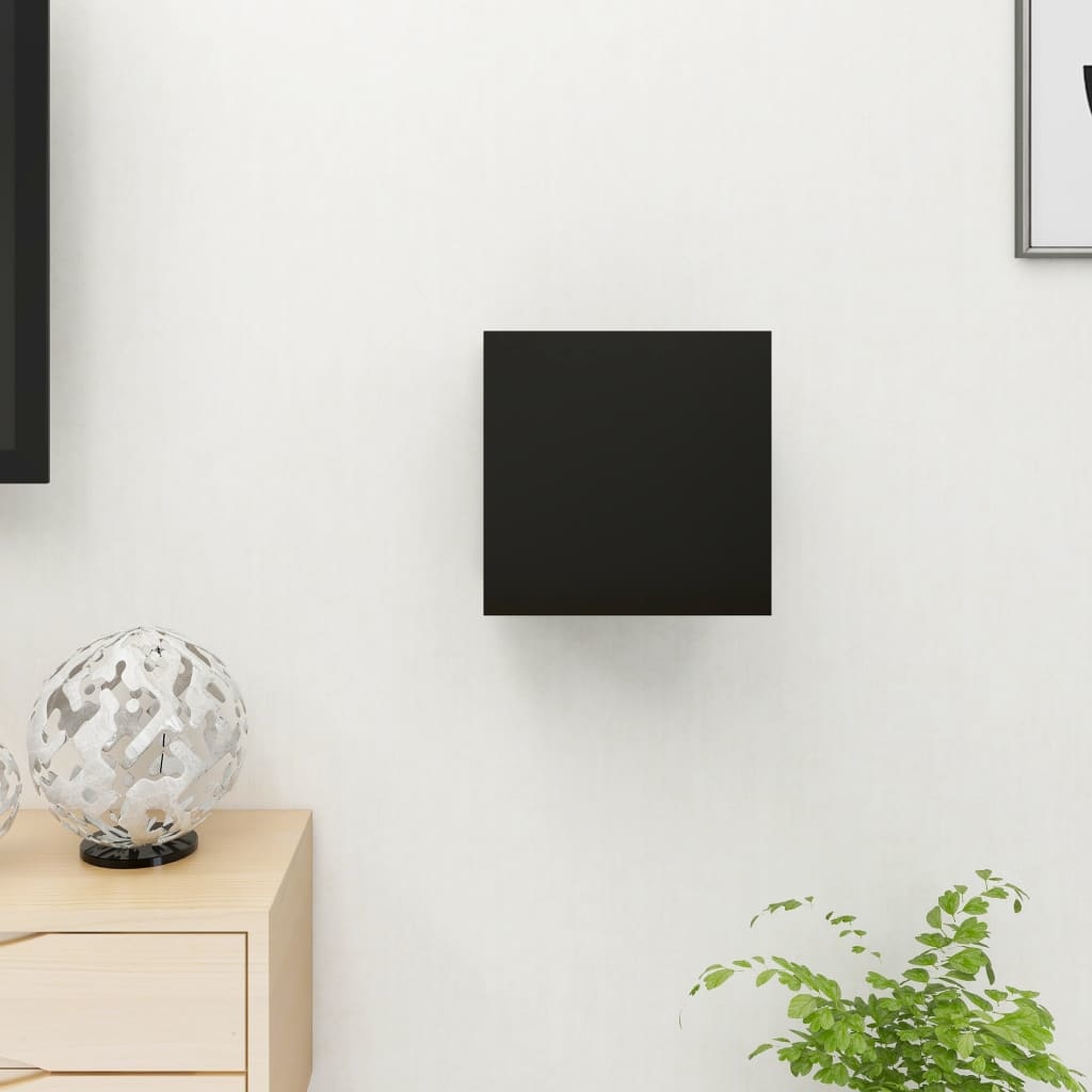 VidaXL Tv-wandmeubel 30,5x30x30 cm zwart