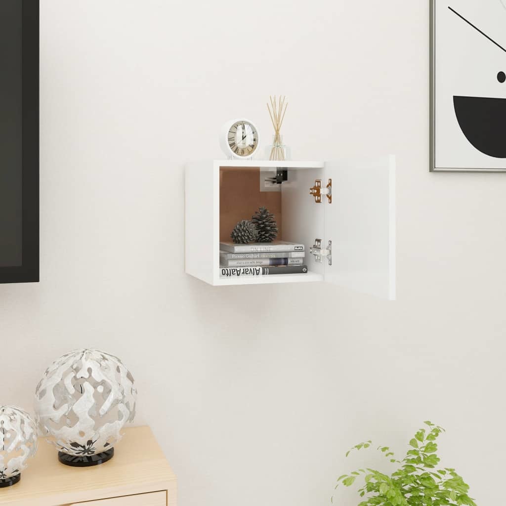VidaXL Tv-wandmeubel 30,5x30x30 cm wit