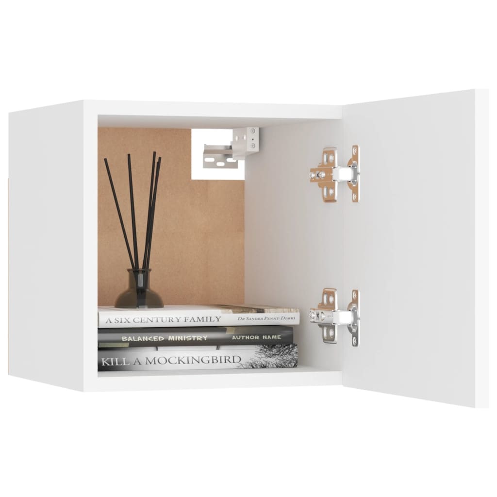 VidaXL Tv-wandmeubel 30,5x30x30 cm wit