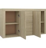 vidaXL Dressoir 120x36x69 cm spaanplaat sonoma eikenkleurig