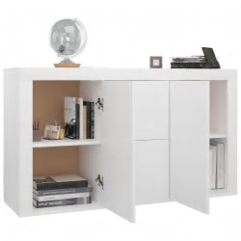 vidaXL Dressoir 120x36x69 cm spaanplaat wit