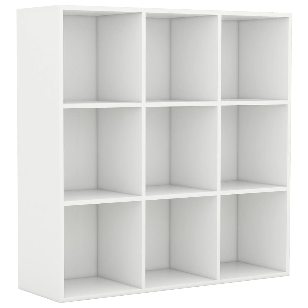 vidaXL Boekenkast 98x30x98 cm spaanplaat wit