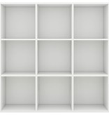 vidaXL Boekenkast 98x30x98 cm spaanplaat wit