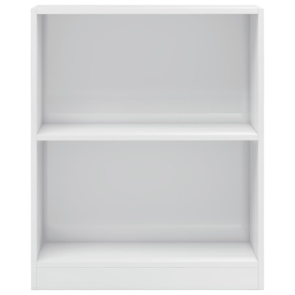 vidaXL Boekenkast 60x24x74,5 cm spaanplaat hoogglans wit