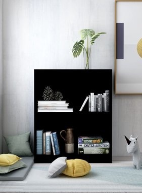 vidaXL Boekenkast 60x24x74,5 cm spaanplaat zwart