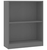 vidaXL Boekenkast 60x24x74,5 cm spaanplaat zwart