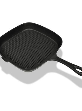 vidaXL Grillpan gietijzer 24x23 cm