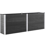 vidaXL Plantenbak verhoogd 250x100x91 cm HKC grijs