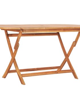 VidaXL Tuintafel inklapbaar 160x80x75 cm massief teakhout