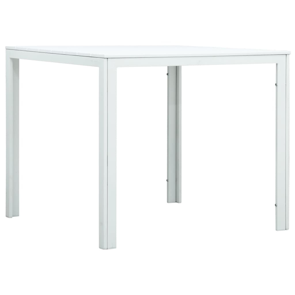 VidaXL Salontafel hout-look 78x78x74 cm HDPE wit