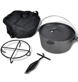 vidaXL Braadpan 4,2 L inclusief accessoires